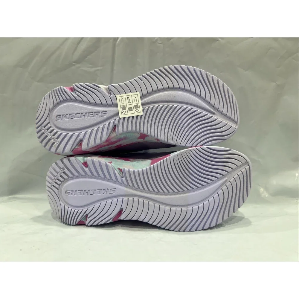 Skechers Elite Sport Tempo-Statement Swirl Sneaker Kids 1.5 Purple Shoes EBS2302